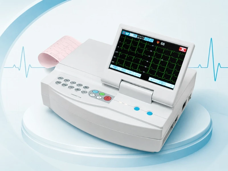 Máy điện tim trong quy trình đo điện tâm đồ
